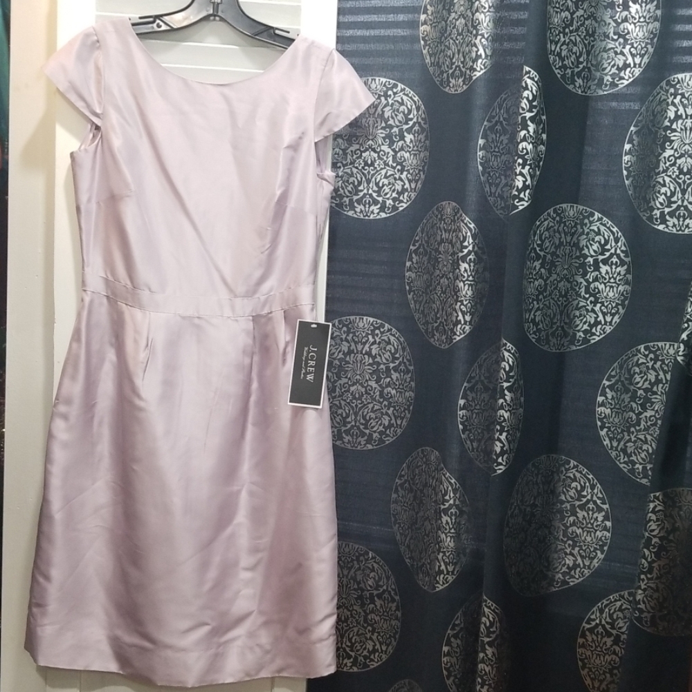J. Crew Tessa dress in slub silk